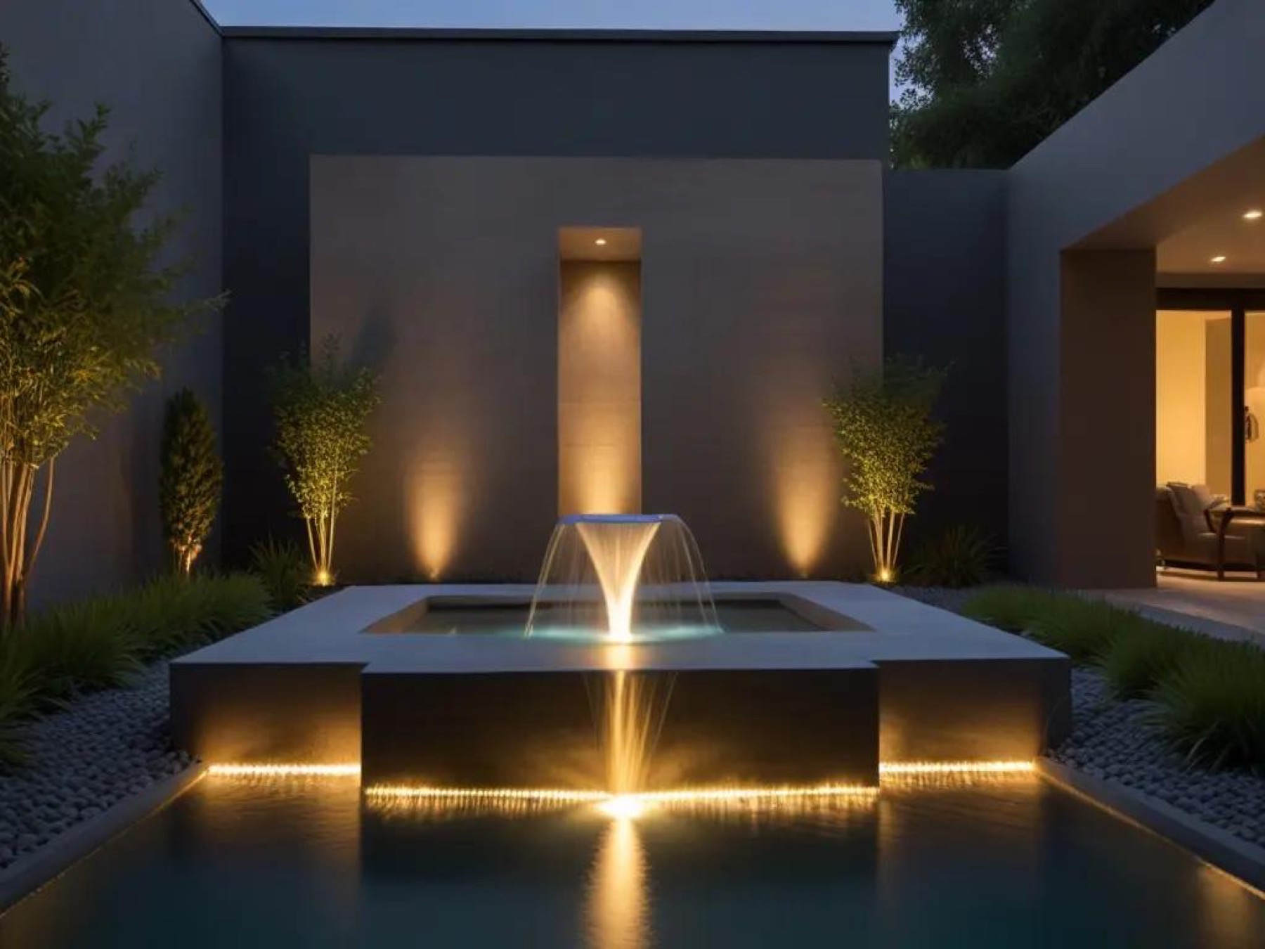 Fountain work in Deer Park